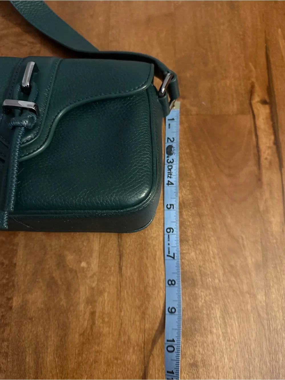 Vince Camuto Genuine Leather Crossbody Bag Dark Green NWOT